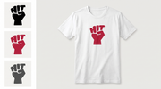 RUAH generated mockup - Hit Fist Graphic White T-Shirt