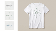 RUAH generated mockup - Mountain Compass Nature White T-Shirt