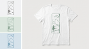 RUAH generated mockup - Mountain Window Nature White T-Shirt