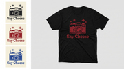 RUAH generated mockup - Say Cheese Camera Symbol Black T-Shirt
