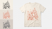 RUAH generated mockup - Stacked Houses Urban Cream T-Shirt