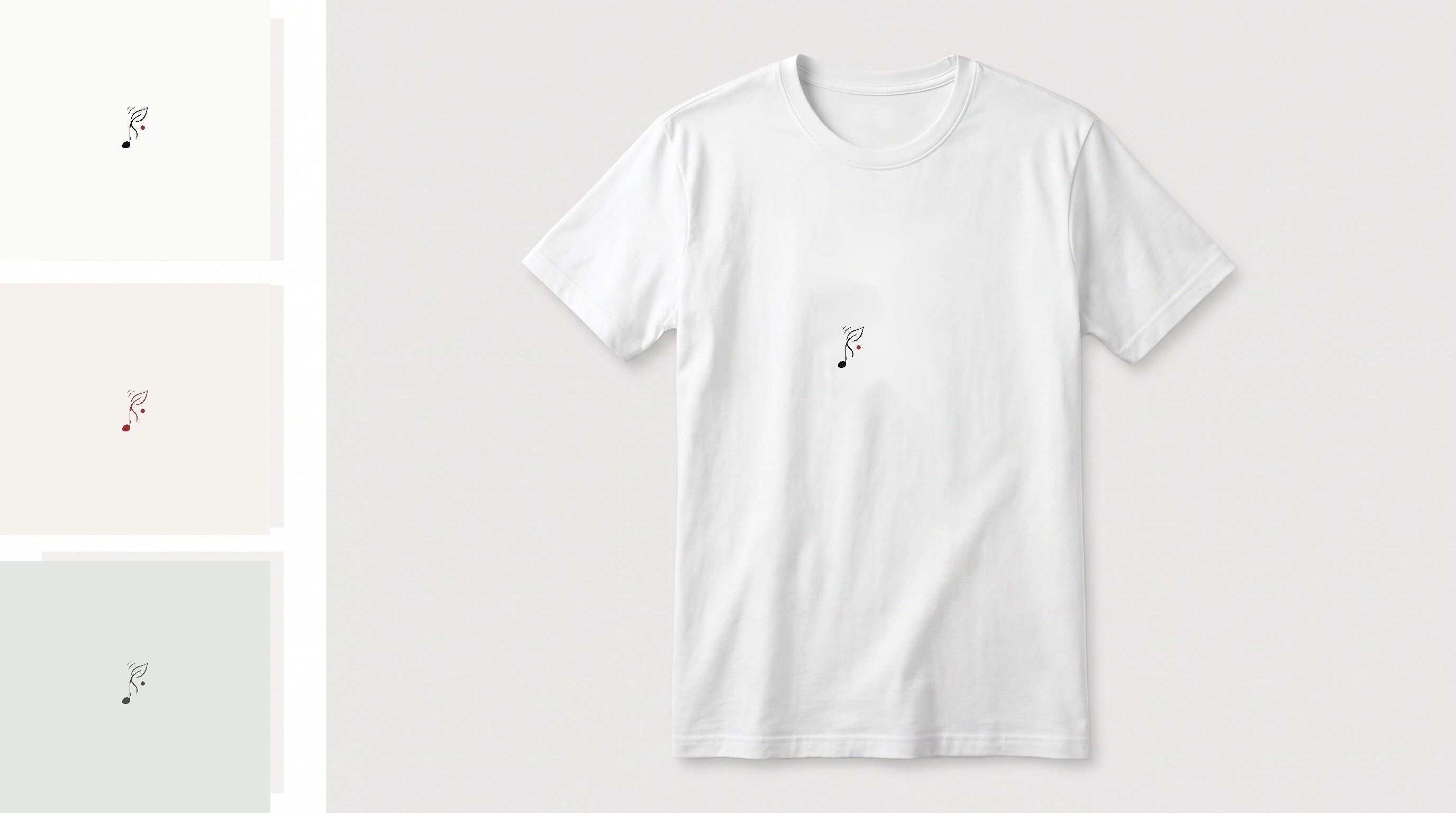Leaf Note Sufi White T-Shirt voting shirt